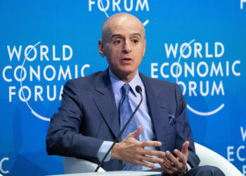 Adel bin Ahmed Al Jubeir, Minister of State for Foreign Affairs; Member of the Council of Ministers and Envoy for Climate Affairs of Saudi Arabia speaking in the Open Forum: The Evolution of Urban Life session at the World Economic Forum Annual Meeting 2023 in Davos-Klosters, Switzerland, 17 January. Open Forum. Copyright: World Economic Forum/ Greg Beadle